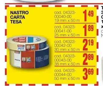 Mondo Brico Nastro carta tesa 19 mm x50 m offerta
