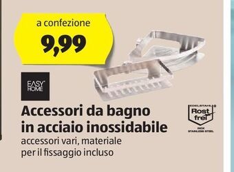 ALDI Accessori bagno in acciaio inossidabile offerta