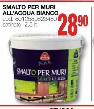 Mondo Brico Smalto per muri all'acqua bianco offerta