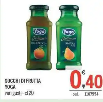 Elefante Cash & Carry Yoga Succhi di Frutta vari gusti cl 20 offerta