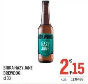Elefante Cash & Carry Brewdog Birra Hazy Jane cl 33 offerta