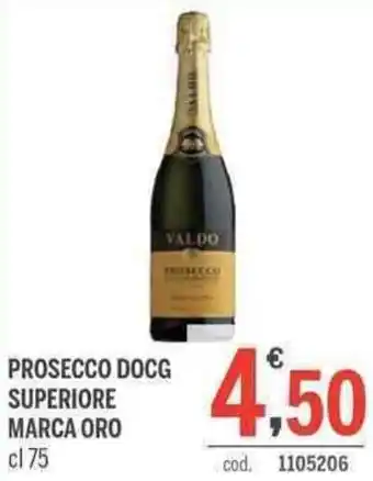 Elefante Cash & Carry Prosecco DOCG Superiore Marca Oro cl 75 offerta