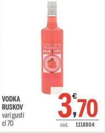 Vodka Ruskov vari gusti cl 70