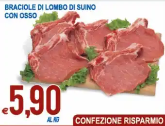 MD Discount Braciole Di Lombo Di Suino Con Osso offerta