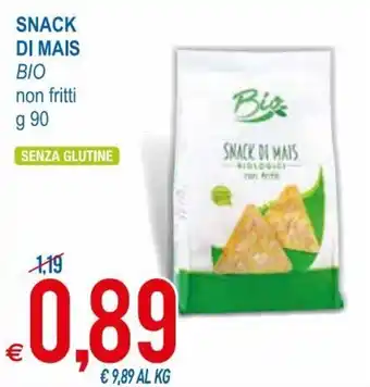 MD Discount Bio Snack Di Mais non fritti g 90 offerta