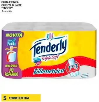 Iper Tosano Carta Igienica Carezza Di LOatte Tenderly Assortita offerta