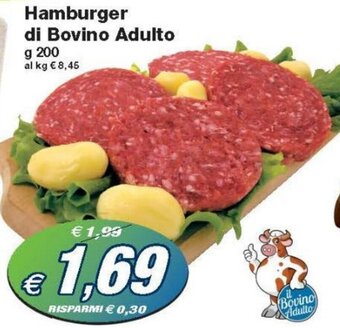 Prix Quality Hamburger Di Bovino Adulto g 200 offerta
