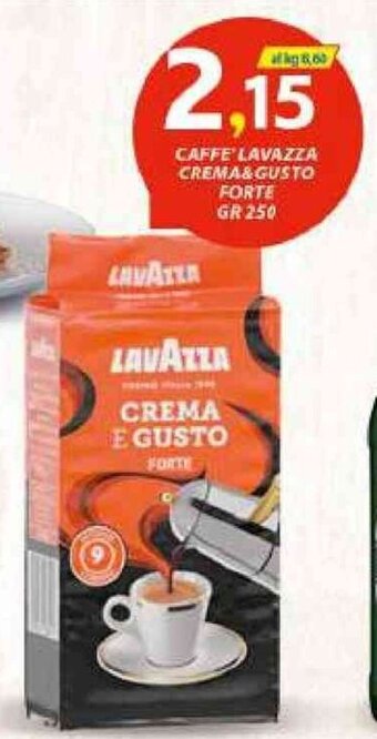 Vivo Supermercati Caffe Lavazza Crema & Gusto Forte gr 250 offerta