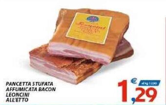 Pancetta Stufata Affumicata Bacon Leoncini All'Etto