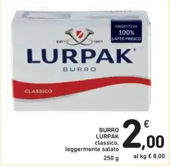 Spazio Conad Lurpak Burro classico, leggermente salato 250 g offerta