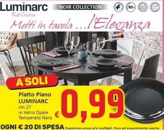 Luminarc Piatto Piano cm 27