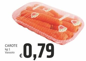 Paghi Poco Carote kg 1 Vassoio offerta