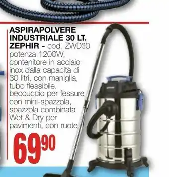 Mondo Brico Aspirapolvere industriale 30 lt zephir offerta