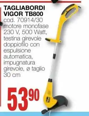 Mondo Brico Tagliabordi vigor tb800 offerta