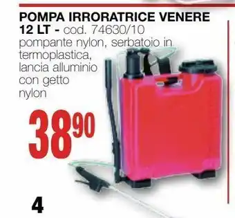 Mondo Brico Pompa irroratrice venere 12 lt offerta
