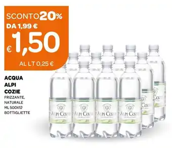 Alpi Cozie Acqua Frizzante, Naturale ml 500x12