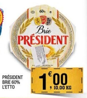 Sigma Président Brie 60% offerta