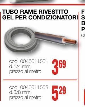 Mondo Brico Tubo rame rivestito gel per condizionatori offerta