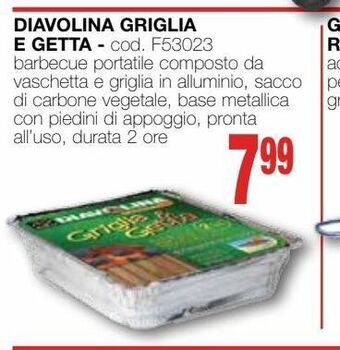 Mondo Brico Diavolina griglia e getta offerta