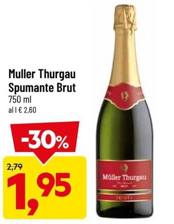 DPiù Muller Thurgau Spumante Brut 750 ml offerta