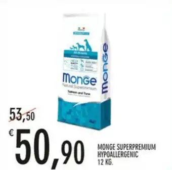 Moby Dick Monge Superpremium Hypoallergenic 12 kg. offerta