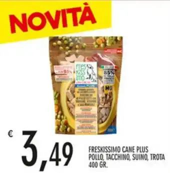 Moby Dick Freskissimo Cane Plus Pollo, Tacchino, Suino, Trota 400 gr. offerta