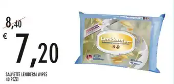 Salviette Leniderm Wipes 40 Pezzi