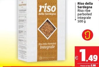Riso Della Sardegna Riso ribe parboiled integrale 500 g