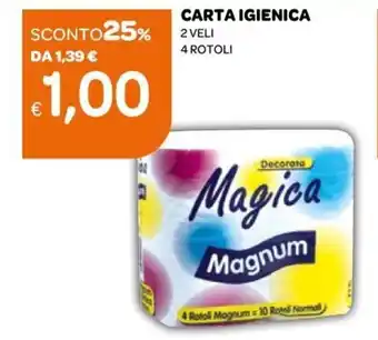 Ekom Magica Magnum Carta Igienica 4 rotoli offerta