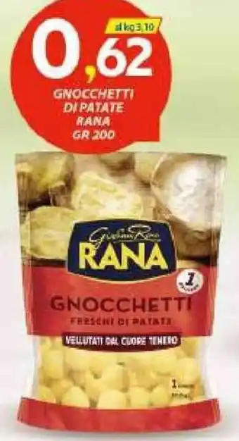 Vivo Supermercati Gnocchetti Di Patate Rana gr 200 offerta