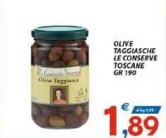 Vivo Supermercati Olive Taggiasche Le Conserve Toscane gr 190 offerta