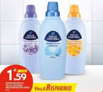 Vivo Supermercati Ammorbidente Felce Azzurra Profumazioni Varie Lt 2 offerta
