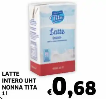 Ecu Discount Nonna Tita Latte Intero UHT 1 l offerta