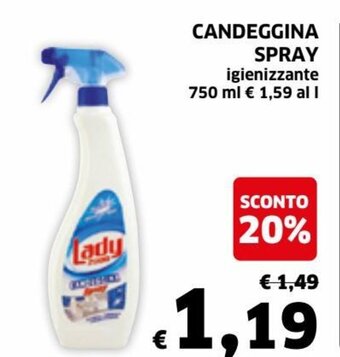 Ecu Discount Candeggina Spray igienizzante 750 ml offerta