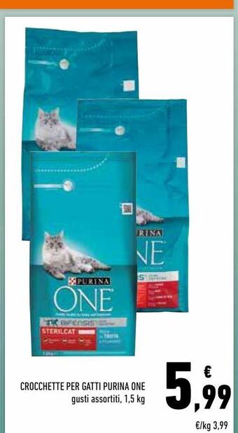 Conad Crocchette per gatti purina one offerta