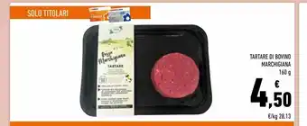 Conad Tartare di bovino adulto marchigiana 160 g offerta