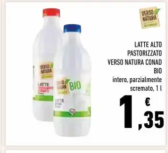 Conad Latte parzialmente scremato verso natura conad bio offerta