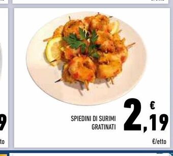 Conad Spiedini di surimi gratinati offerta