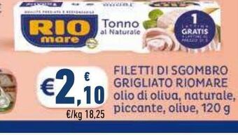 Conad Filetti di sgombro rio mare offerta