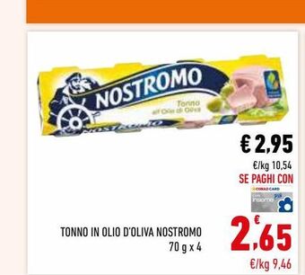 Conad Tonno in olio di oliva nostromo offerta