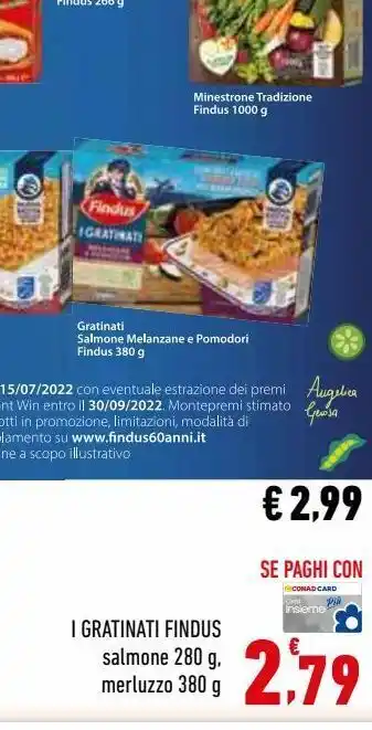 Conad Igratinati findus offerta