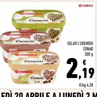 Conad Gelati i cremosi conad offerta