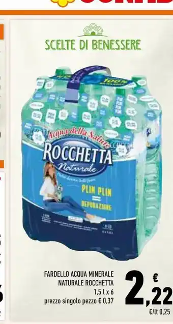 Conad Fardello acqua minerale naturale rocchetta offerta