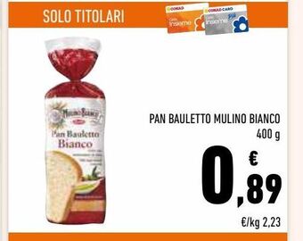 Conad Pan bauletto mulino bianco offerta