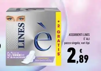 Conad Assorbenti lines e ali offerta