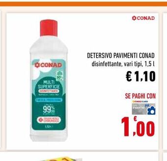 Conad Detersivo pavimenti conad offerta