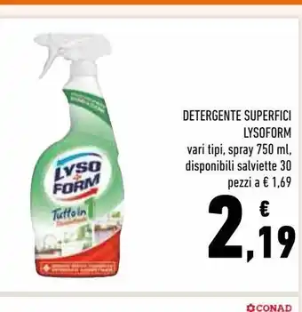 Conad Detergente superfici lysoform offerta