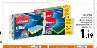 Conad Linea spugna abrasiva di alluminio vileda offerta