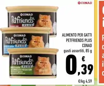 Conad Cibo per gatti petfriends plus conad offerta