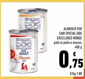 Conad Alimento per cane special dig excellence monge offerta